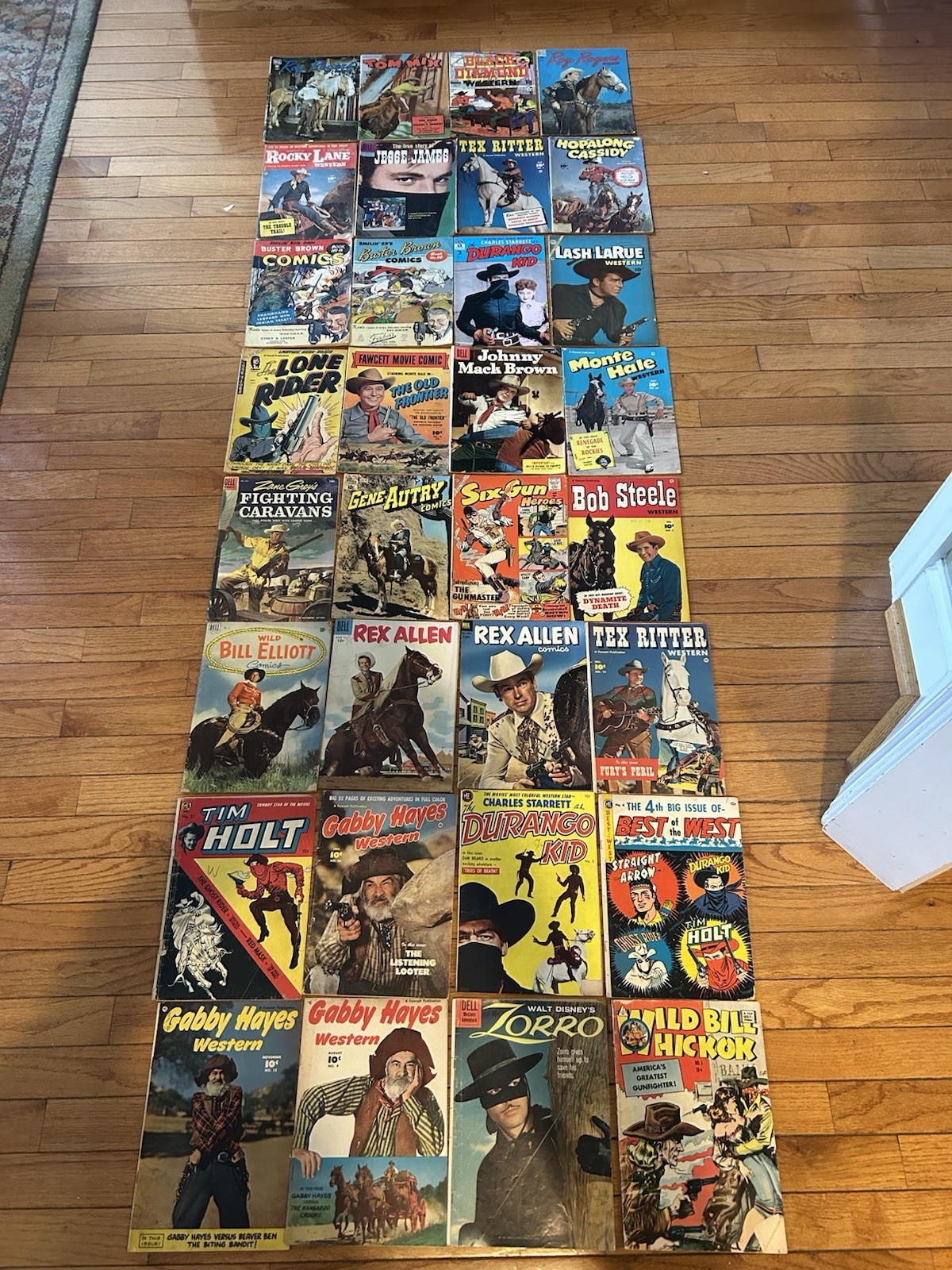 Vintage Western Dell Fawcett Buster Brown AC Wild Bill Zorro Tom Mix Lot Of 32 Vintage Western Dell Fawcett Buster Brown AC Wild Bill Zorro Tom Mix Lot Of 32