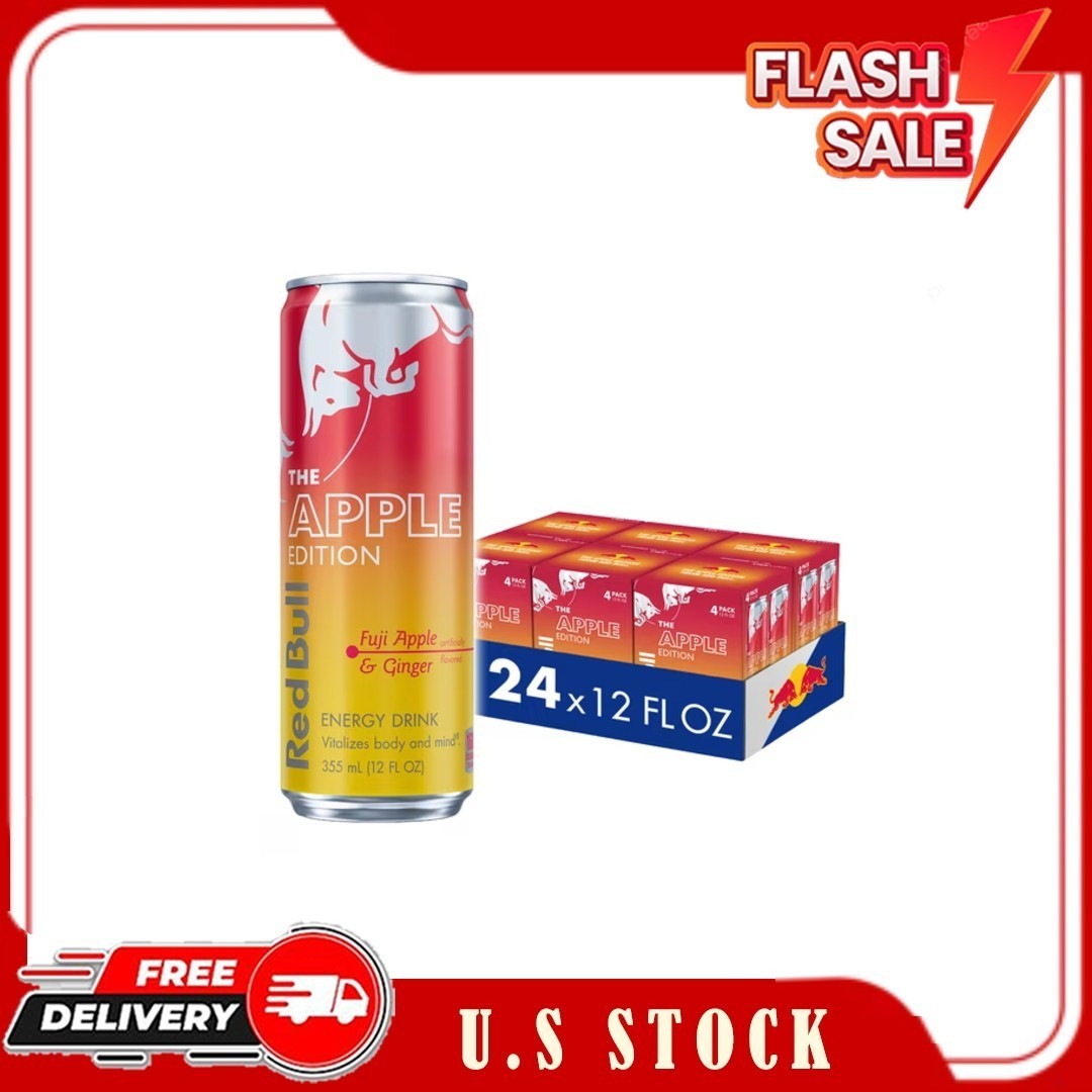 Red Bull Apple Edition Energy Drink, Fuji Apple & Ginger, 12 fl. oz., 6 x 4 Cans Red Bull Apple Edition Energy Drink, Fuji Apple & Ginger, 12 fl. oz., 6 x 4 Cans