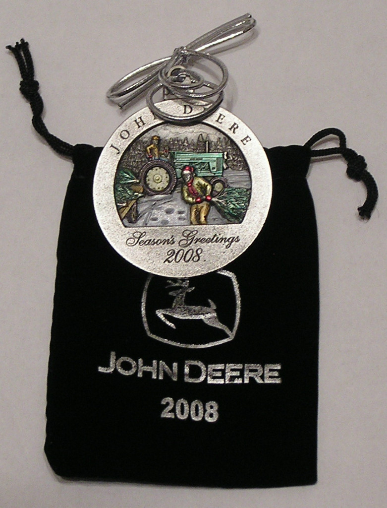NEW 2008 John Deere Pewter Christmas Ornament NEW NEW 2008 John Deere Pewter Christmas Ornament NEW