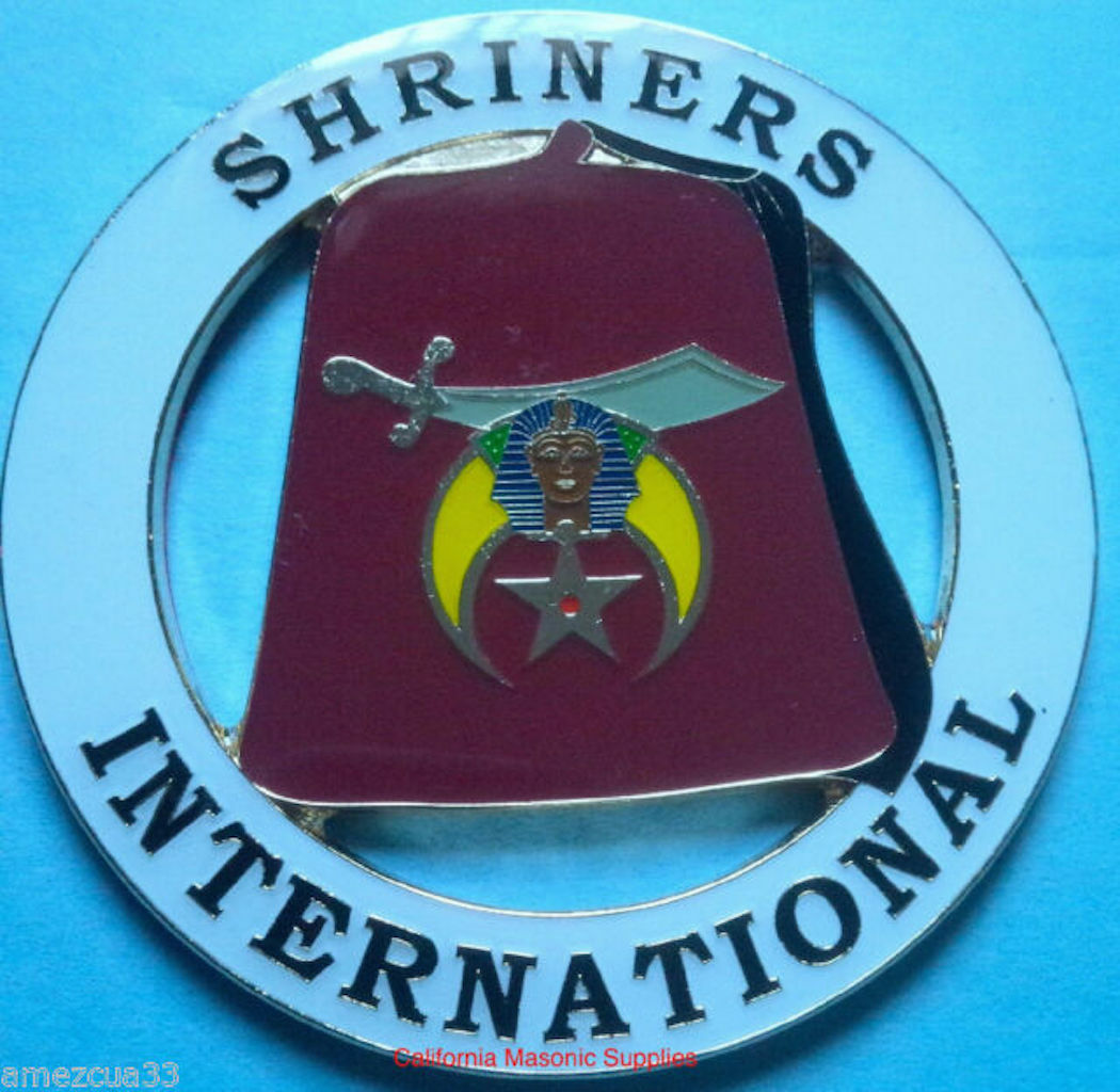 Shriners International Masonic Cut Out Car Emblem Shriners International Masonic Cut Out Car Emblem