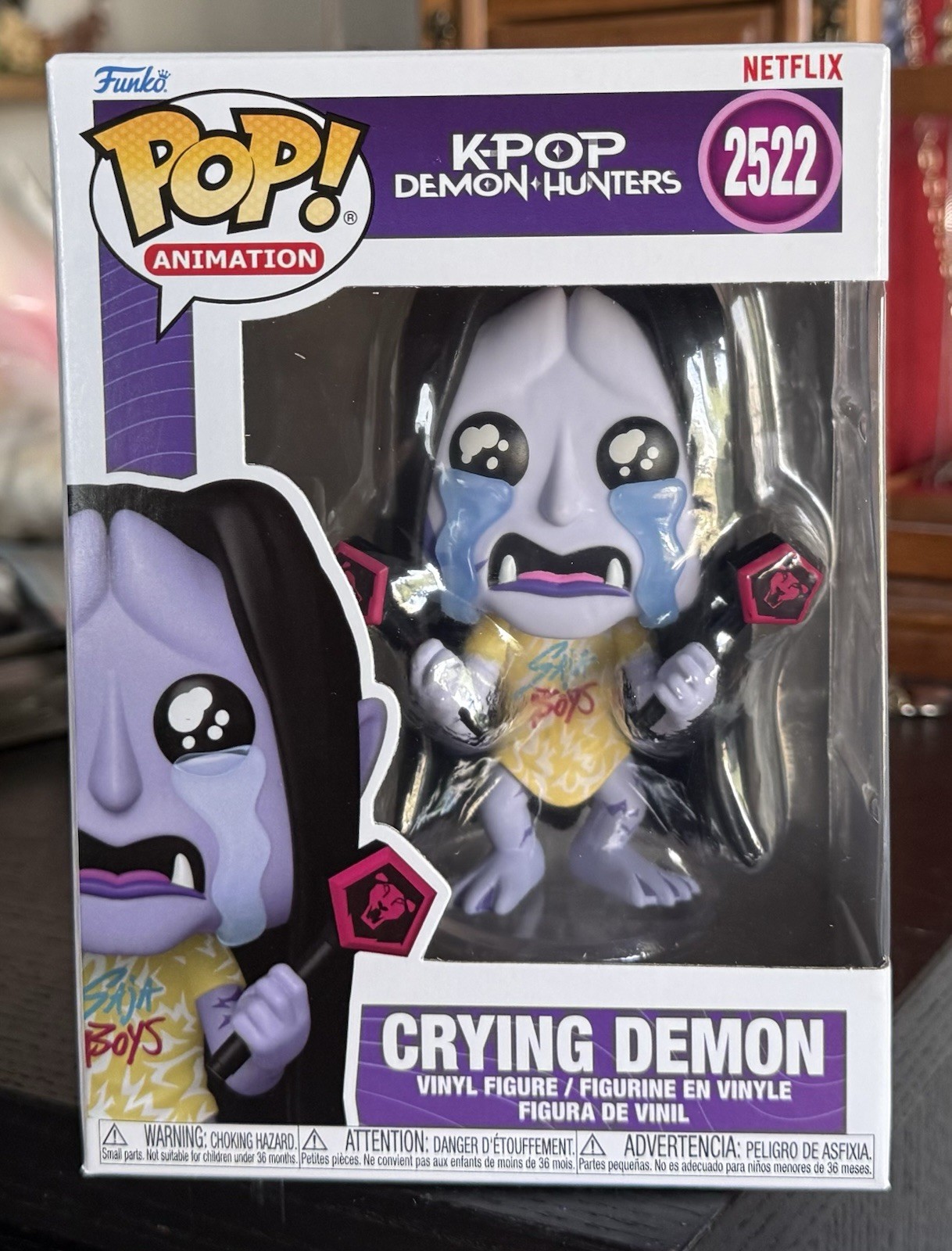 Funko Pop Mystery: CRYING DEMON #2322 Kpop Demon Hunters w/Protector
