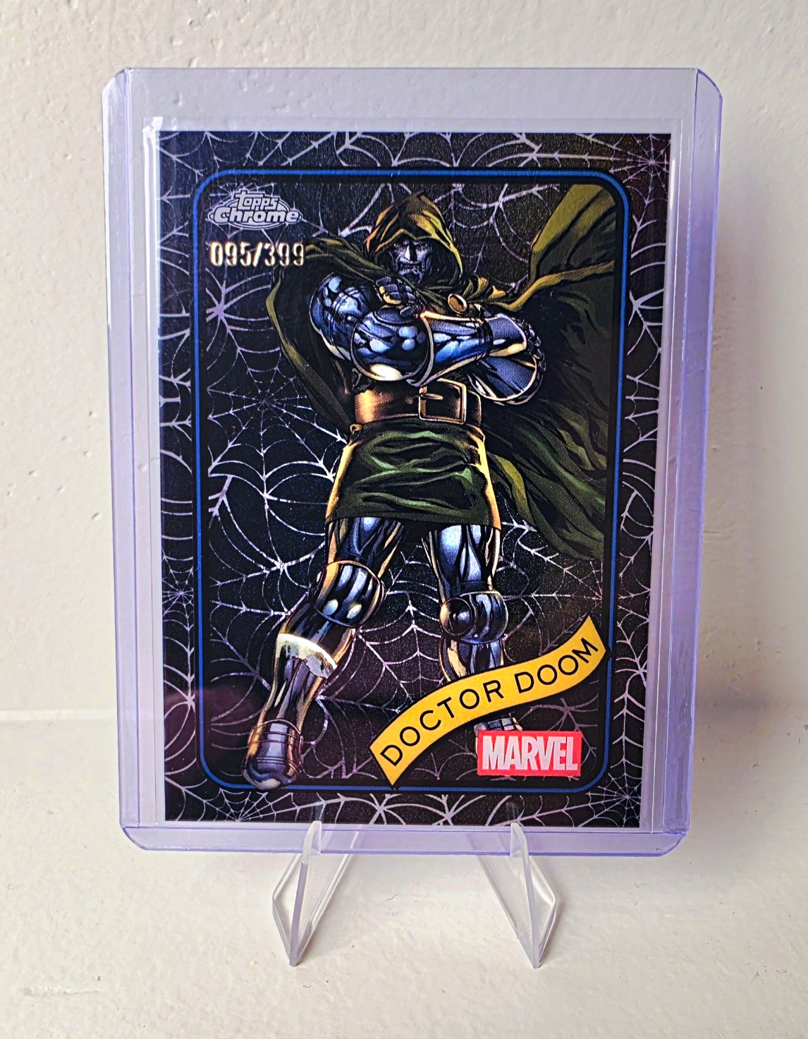 Topps 2025 Topps Chrome Marvel DOCTOR DOOM 095/399 Serial Webb Numbered Topps 2025 Topps Chrome Marvel DOCTOR DOOM 095/399 Serial Webb Numbered