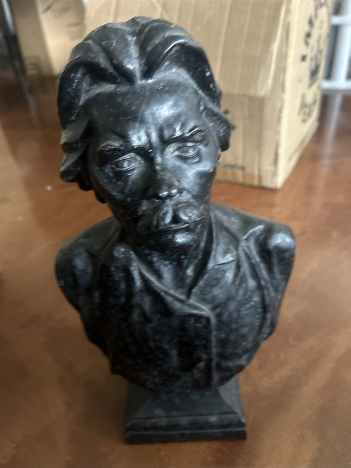 Vintage Soviet Kasli Cast Iron Bust Maxim Gorky 14" Large USSR Statue Signed Vintage Soviet Kasli Cast Iron Bust Maxim Gorky 14" Large USSR Statue Signed