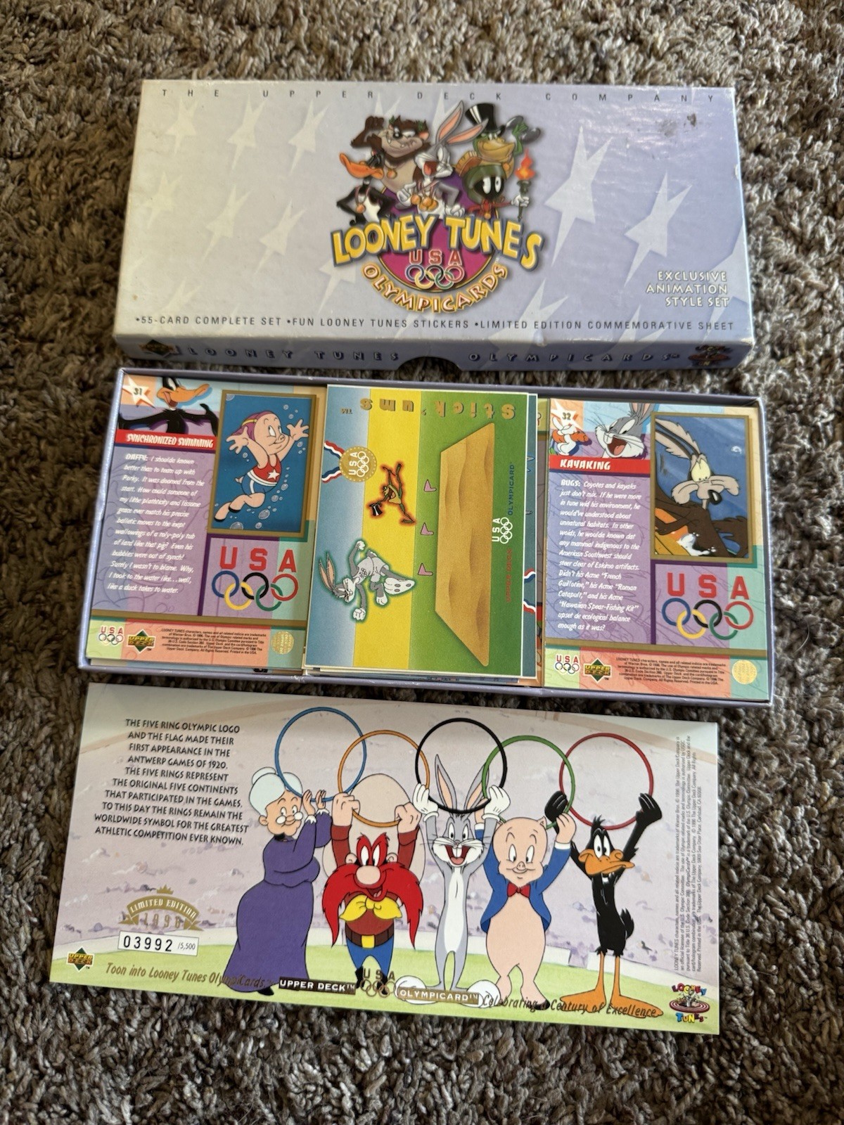 1996 Upper Deck Looney Tunes USA Olympicards Box Set,