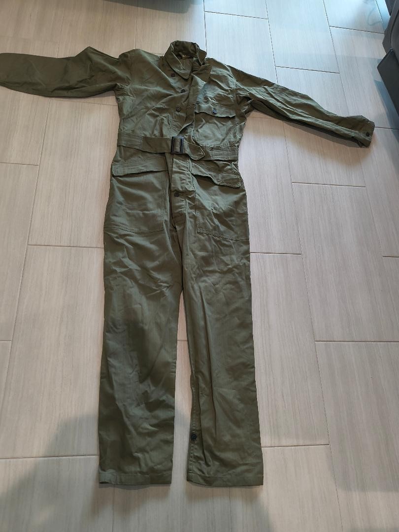 Vtg WWII 1943 US Army HBT One Piece Coveralls Jumpsuit 38R HD Lee Belted 13 Star Vtg WWII 1943 US Army HBT One Piece Coveralls Jumpsuit 38R HD Lee Belted 13 Star