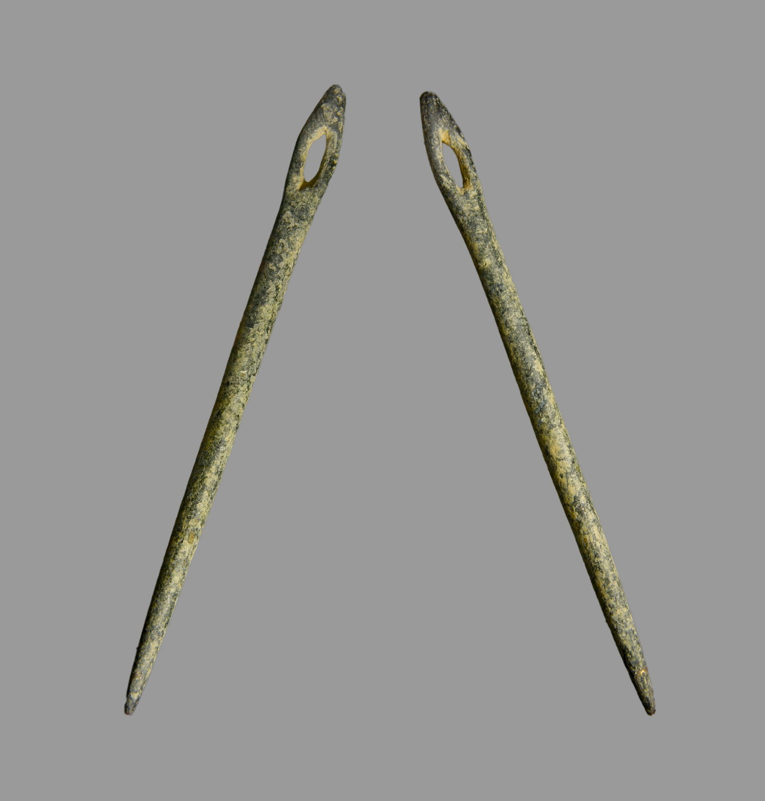 Ancient Phoenician Bronze Sail Sewing Needle 6.5cm Maritime Tool c. 1000-500 BC Ancient Phoenician Bronze Sail Sewing Needle 6.5cm Maritime Tool c. 1000-500 BC