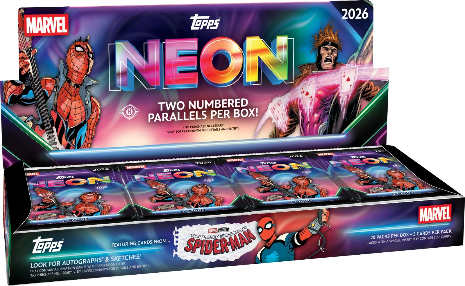 2026 Topps Neon Marvel Hobby Box PRESALE SEALED NEW 2026 Topps Neon Marvel Hobby Box PRESALE SEALED NEW
