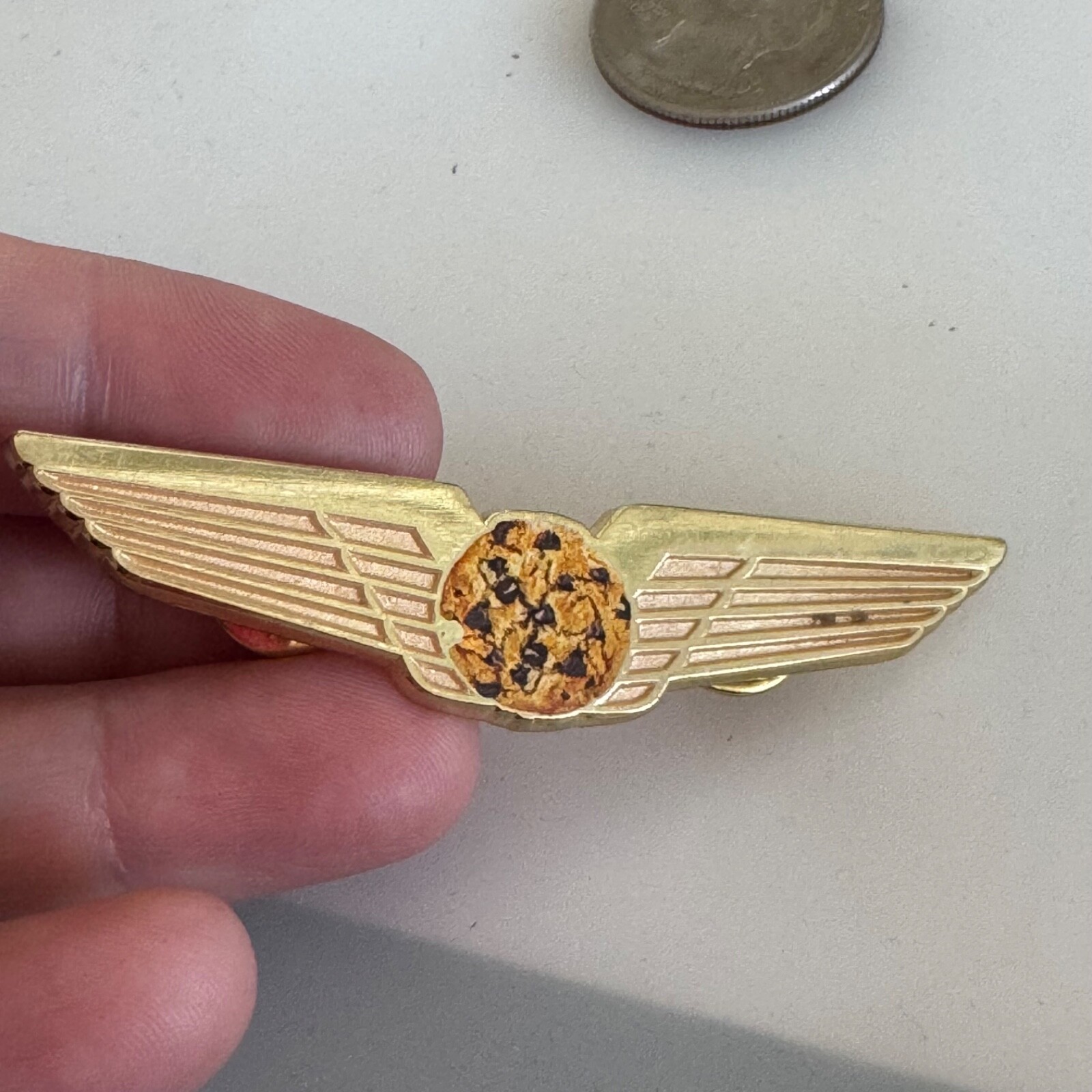 Vintage NABISCO CHIPS AHOY PILOT WINGS Lapel Pin Advertising Vintage NABISCO CHIPS AHOY PILOT WINGS Lapel Pin Advertising
