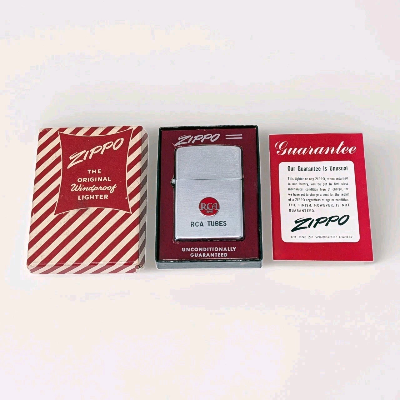 Vtg Nr Mint Circa 1951 Zippo Lighter RCA TUBES, DE MAMBRO RADIO SUPPLY CO Boston Vtg Nr Mint Circa 1951 Zippo Lighter RCA TUBES, DE MAMBRO RADIO SUPPLY CO Boston