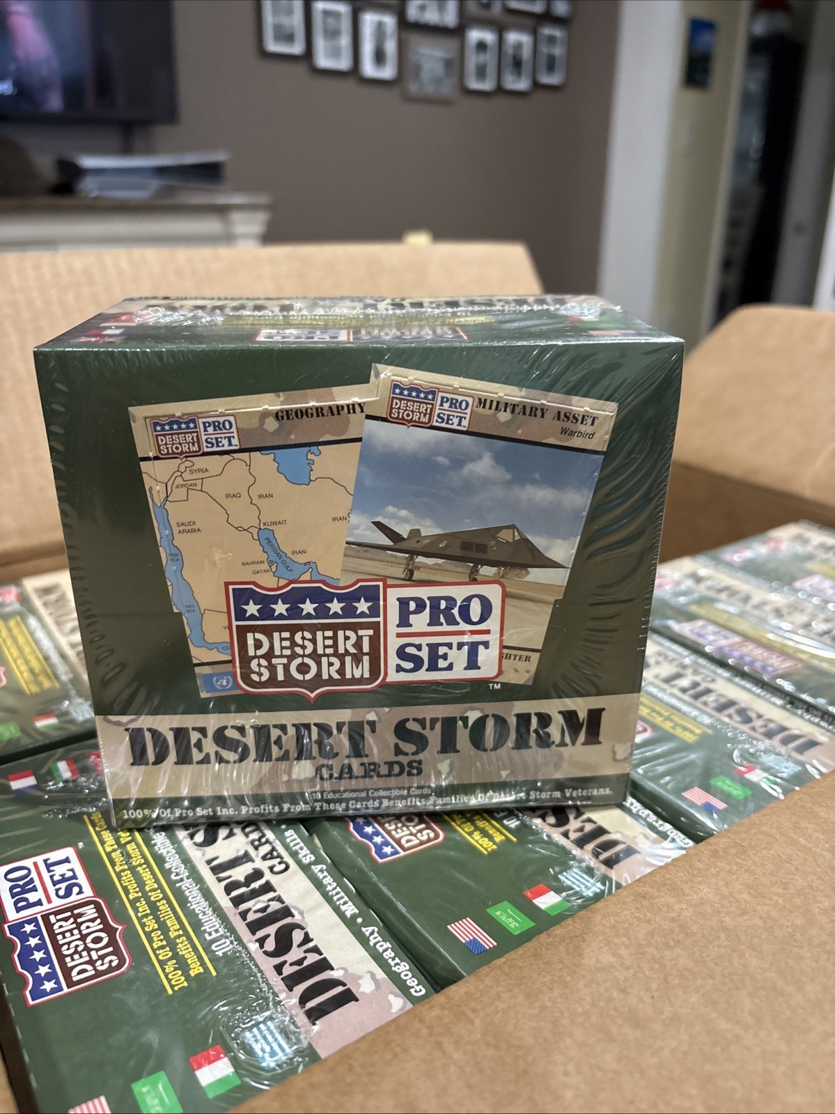 * Vintage = 1991 = PRO=SET DESERT STORM TRADING Cards - FULL BOX (CELLO SEALED)