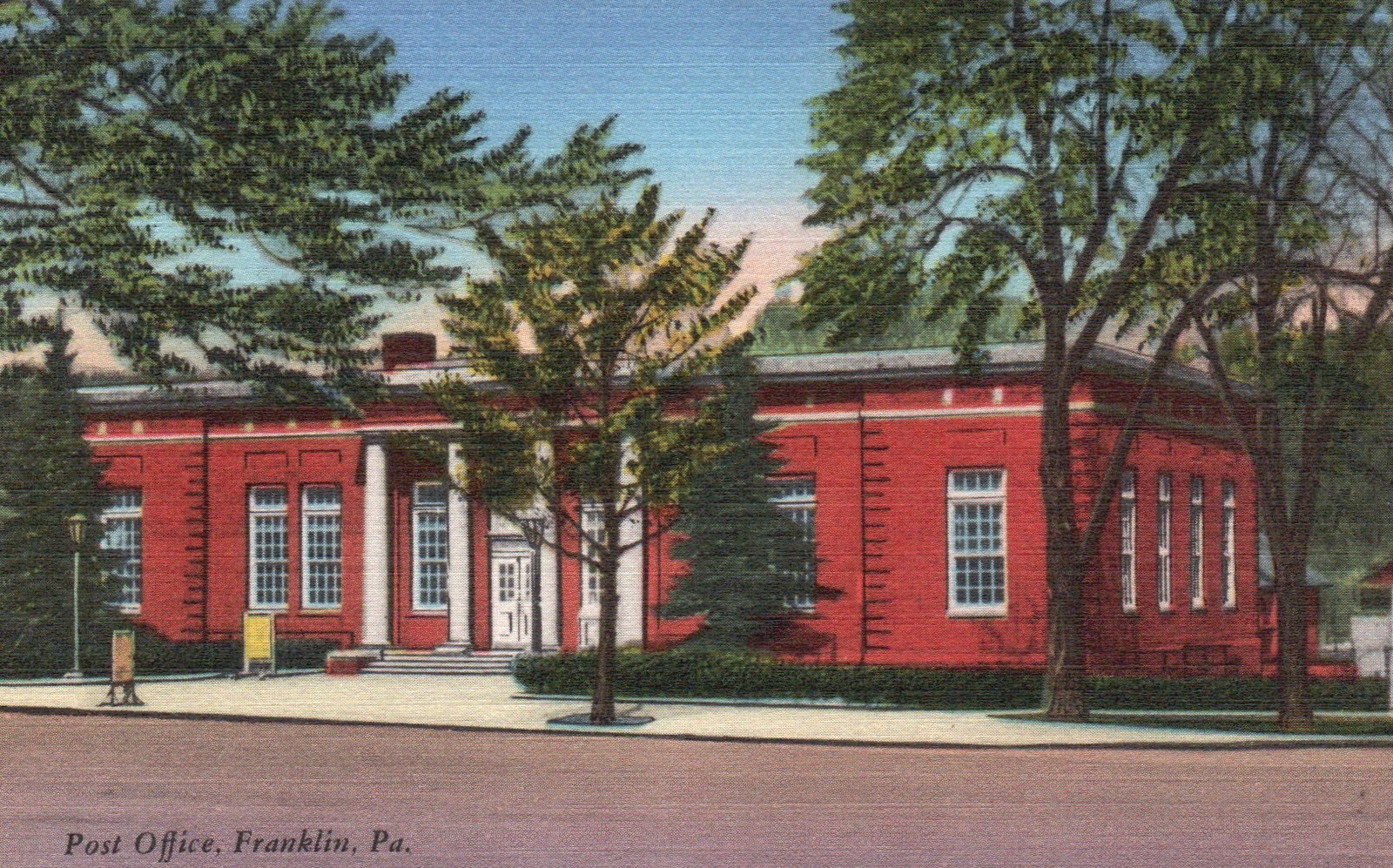 Postcard PA Franklin Pennsylvania Post Office Linen Vintage PC e5504 Postcard PA Franklin Pennsylvania Post Office Linen Vintage PC e5504