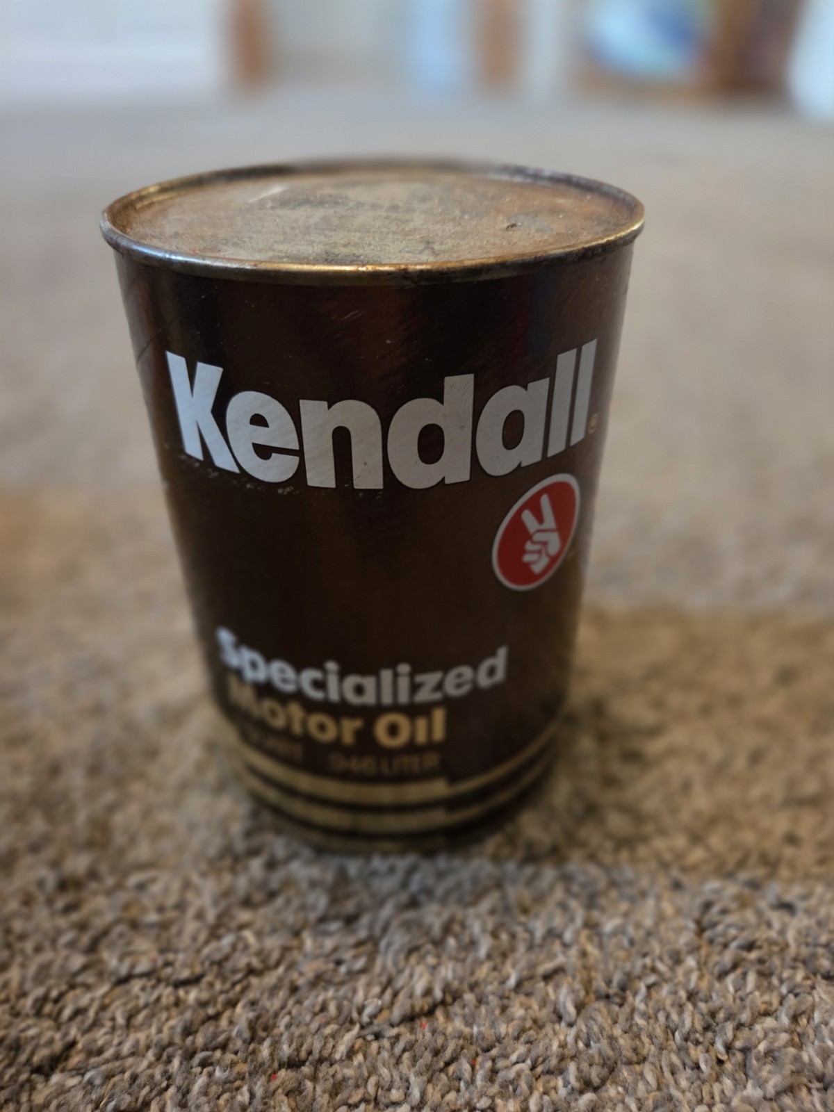 Vintage 1960's-1970's Kendall Motor Oil NOS 1 Quart Cardboard Advertising Can