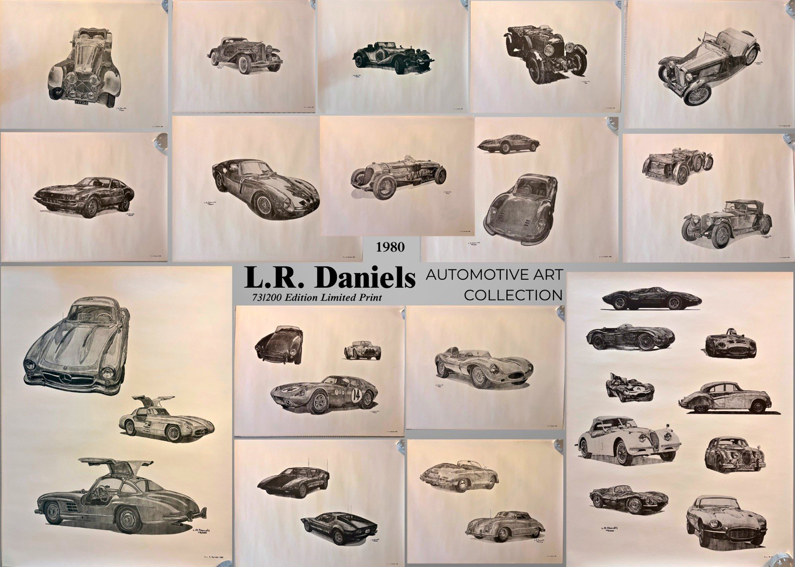 L.R. Daniels Automotive Art Collection Limited Print 73/200 ©1980