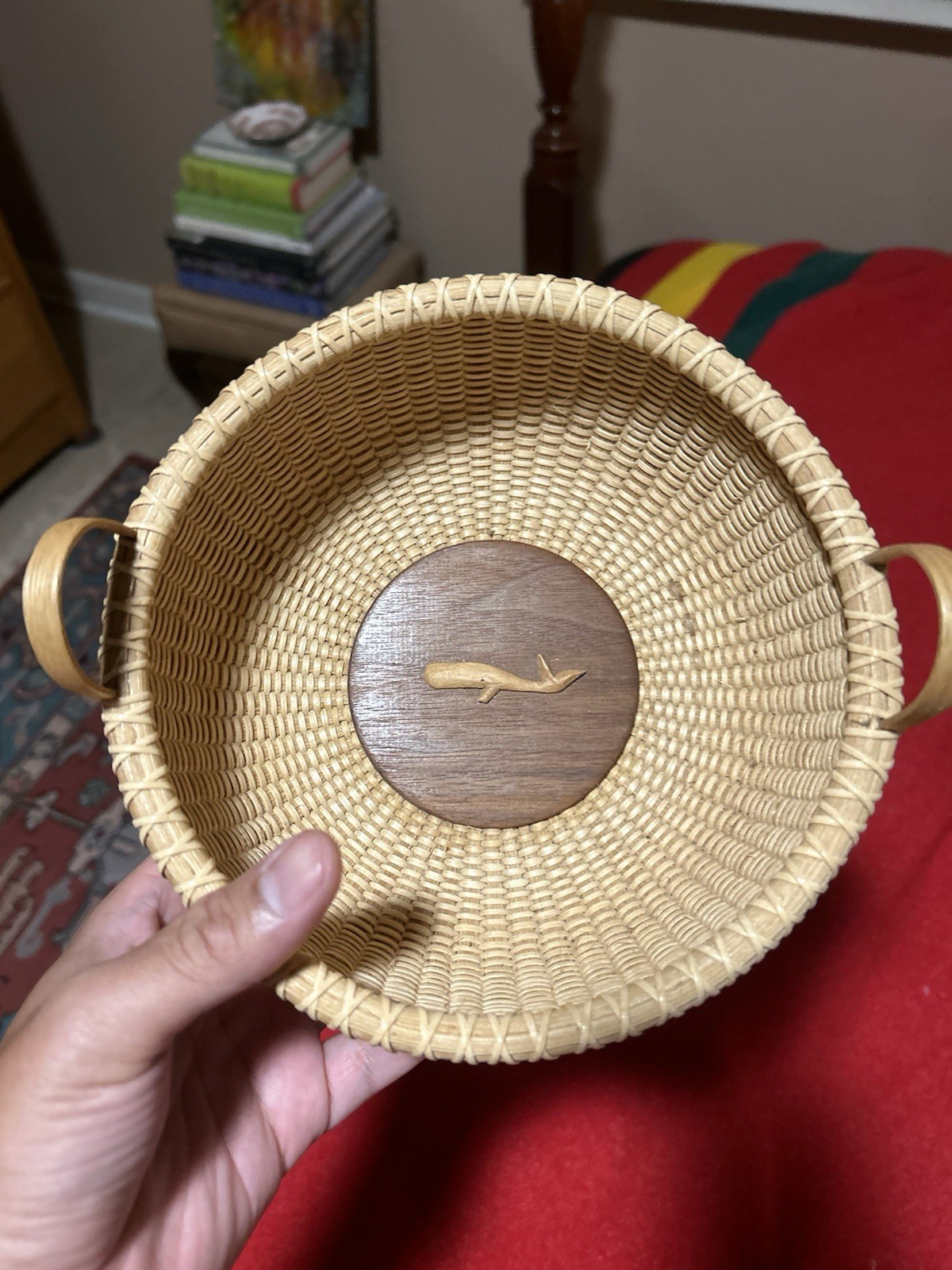 Vintage 1994 Hala Signed Nantucket Style Lightship Basket