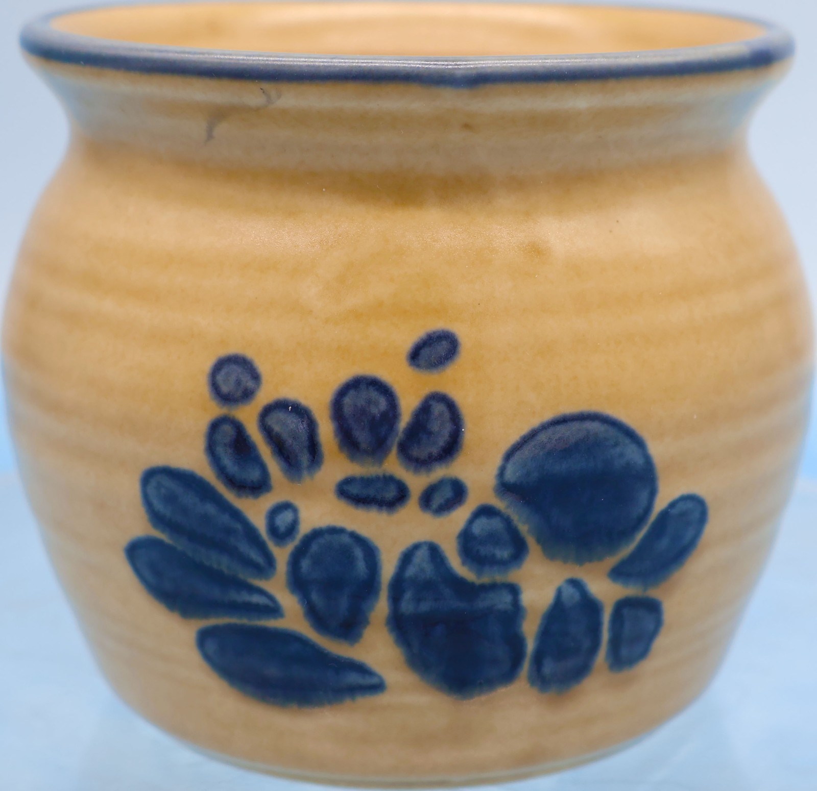 Pfaltzgraff Folk Art Small Stoneware Crock / Jar – Blue Floral – No Lid Pfaltzgraff Folk Art Small Stoneware Crock / Jar – Blue Floral – No Lid