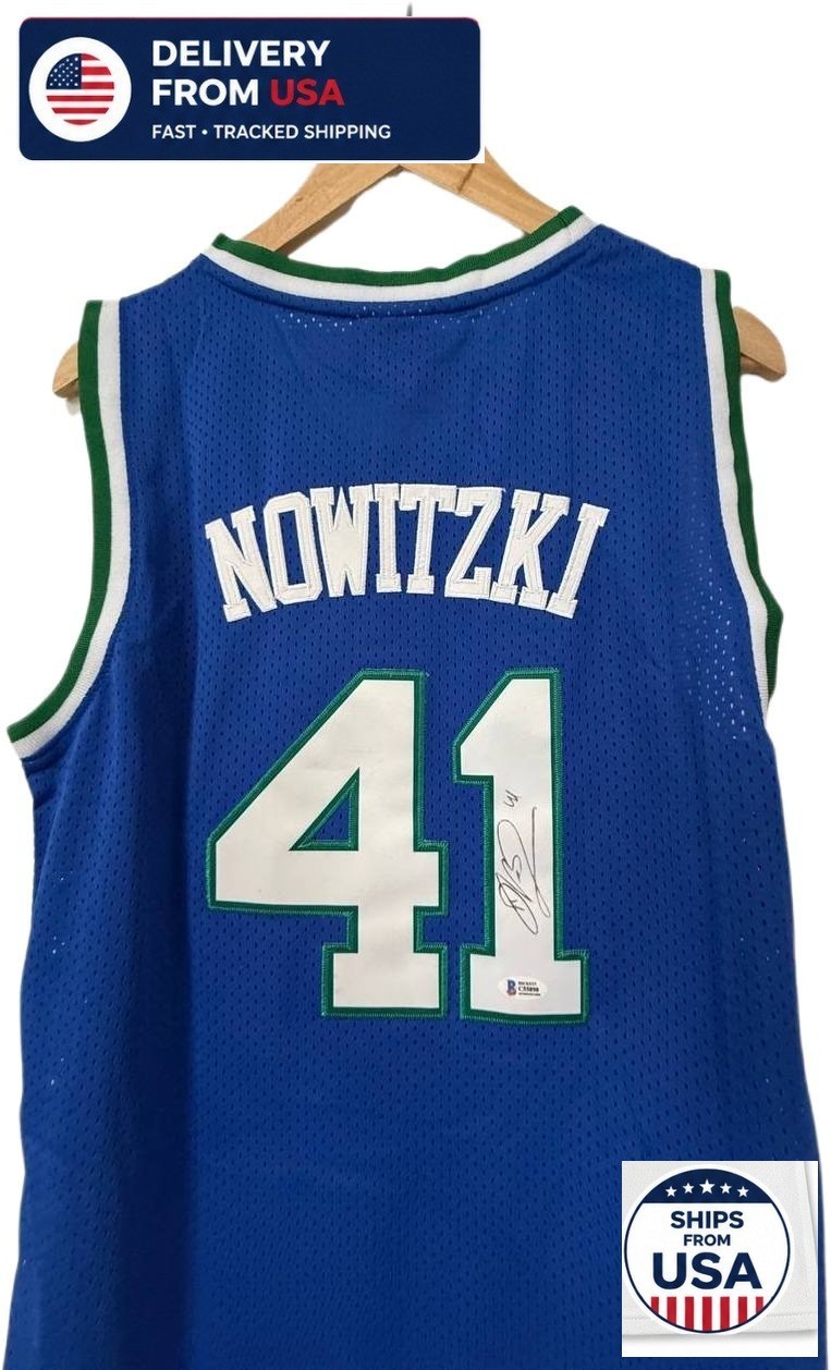 Dirk Nowitzki Auto Signed NBA JERSEY BAS Authentication Dirk Nowitzki Auto Signed NBA JERSEY BAS Authentication