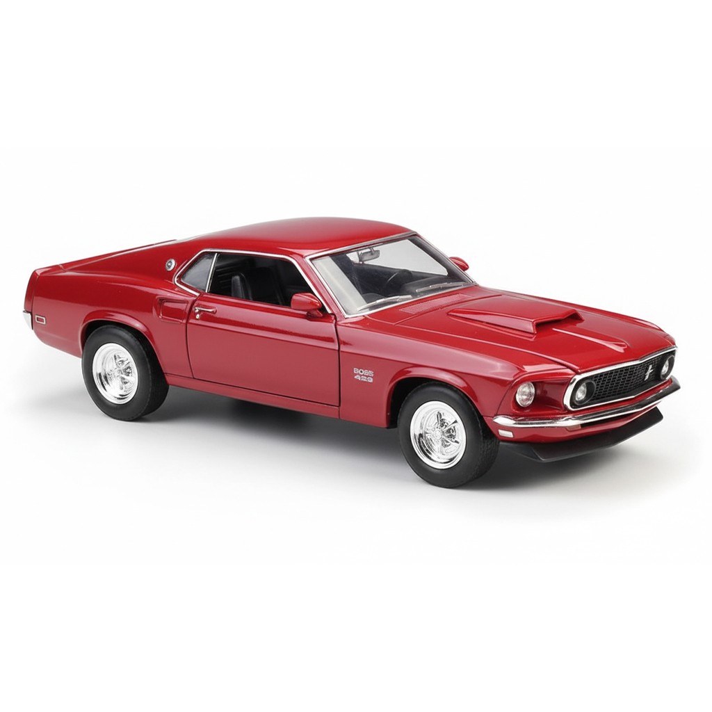 1:24 1969 Ford Mustang Boss 429 Alloy Car Model Diecast Collectible Display Gift