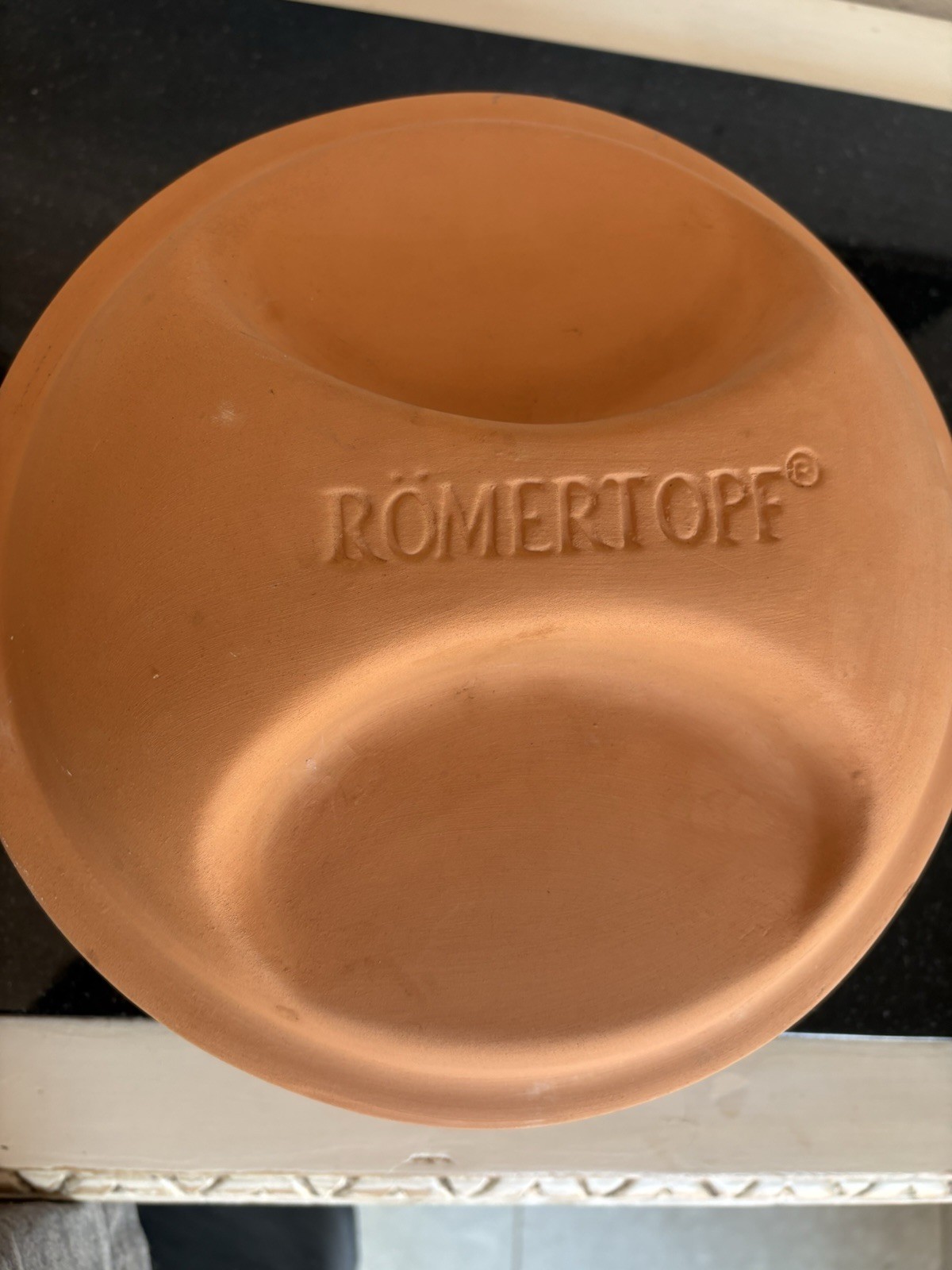 ROMERTOPF RECO Vintage Clay Unglazed Baker 105 Roaster Mexico 12" x 8"