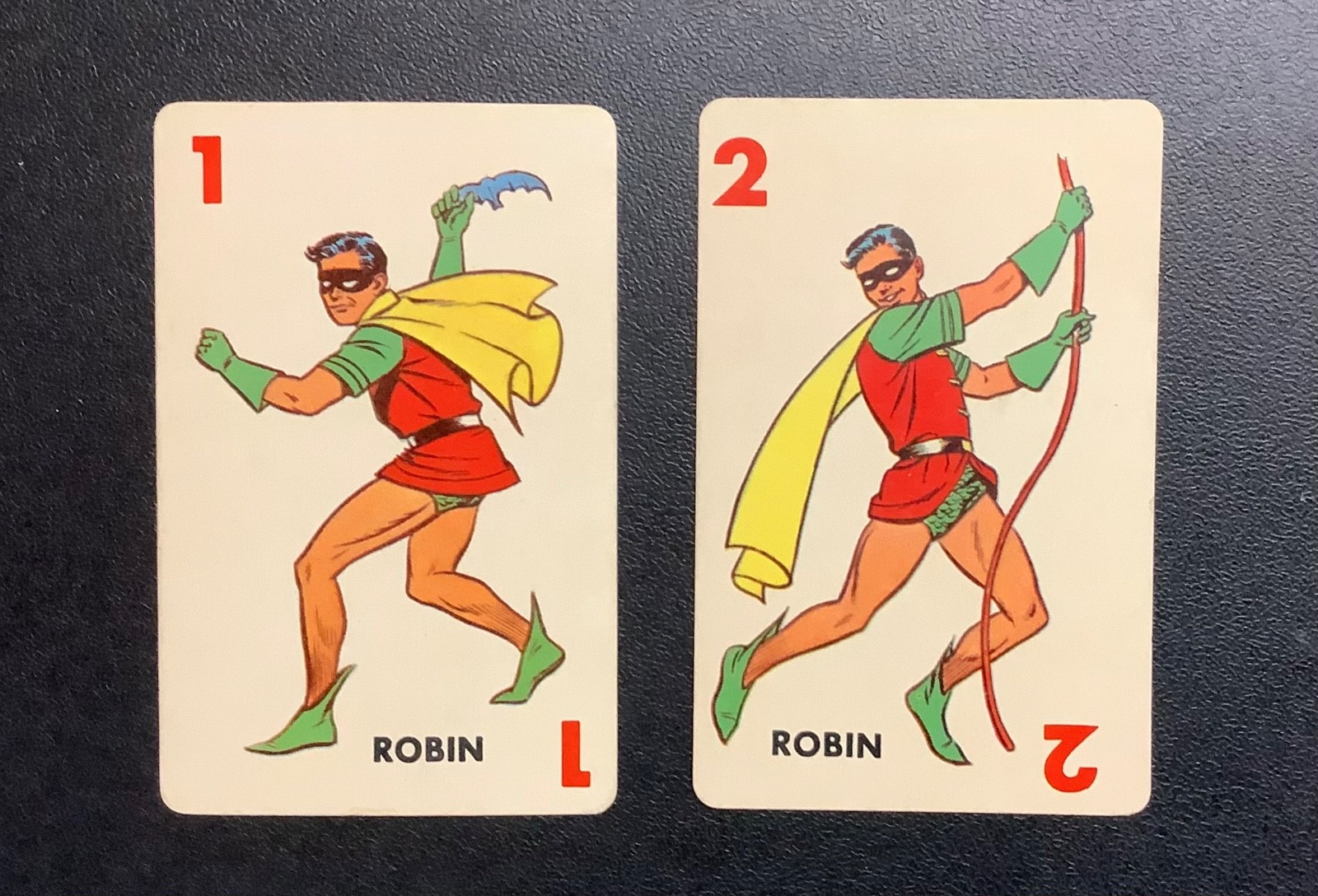 VINTAGE 1966 IDEAL BATMAN ROOKIE CARD GAME ROBIN PLAYING CARD ROOKIE YEAR RARE VINTAGE 1966 IDEAL BATMAN ROOKIE CARD GAME ROBIN PLAYING CARD ROOKIE YEAR RARE