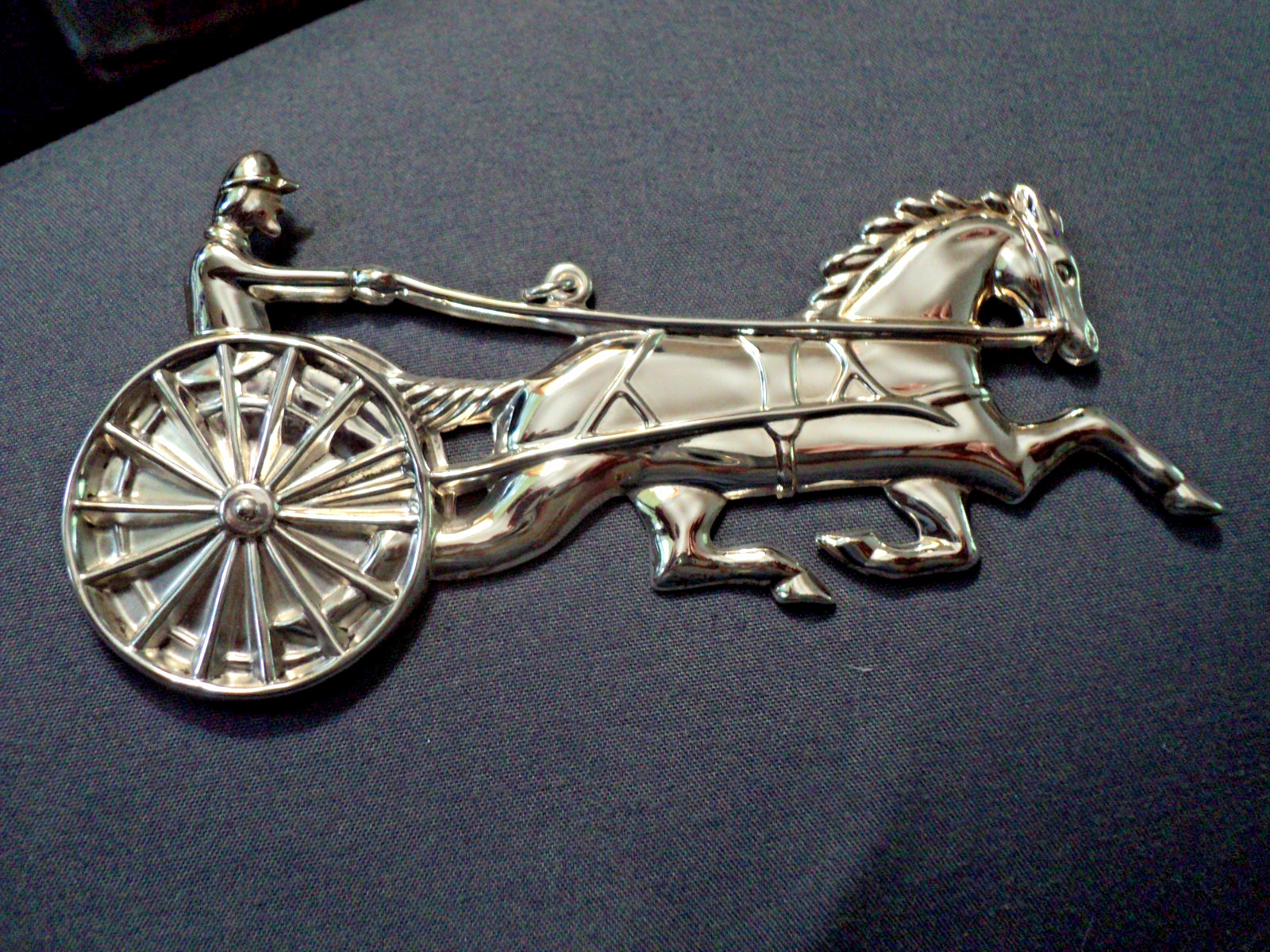 1980 GORHAM Sterling "Horse and Sulky"- American Heritage Ornament + Paperwork 1980 GORHAM Sterling "Horse and Sulky"- American Heritage Ornament + Paperwork