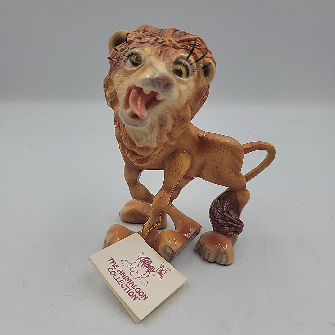 RARE Vtg 1993 Animaloon Silly Lion Daniel de la Cruz Papilion Signed Figurine RARE Vtg 1993 Animaloon Silly Lion Daniel de la Cruz Papilion Signed Figurine