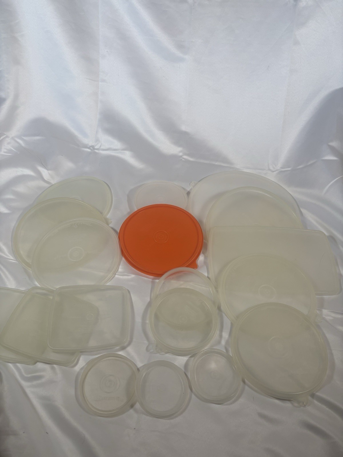 Lot of 18 Misc Vintage Tupperware Lids Multiple Sizes & Shapes Lot of 18 Misc Vintage Tupperware Lids Multiple Sizes & Shapes