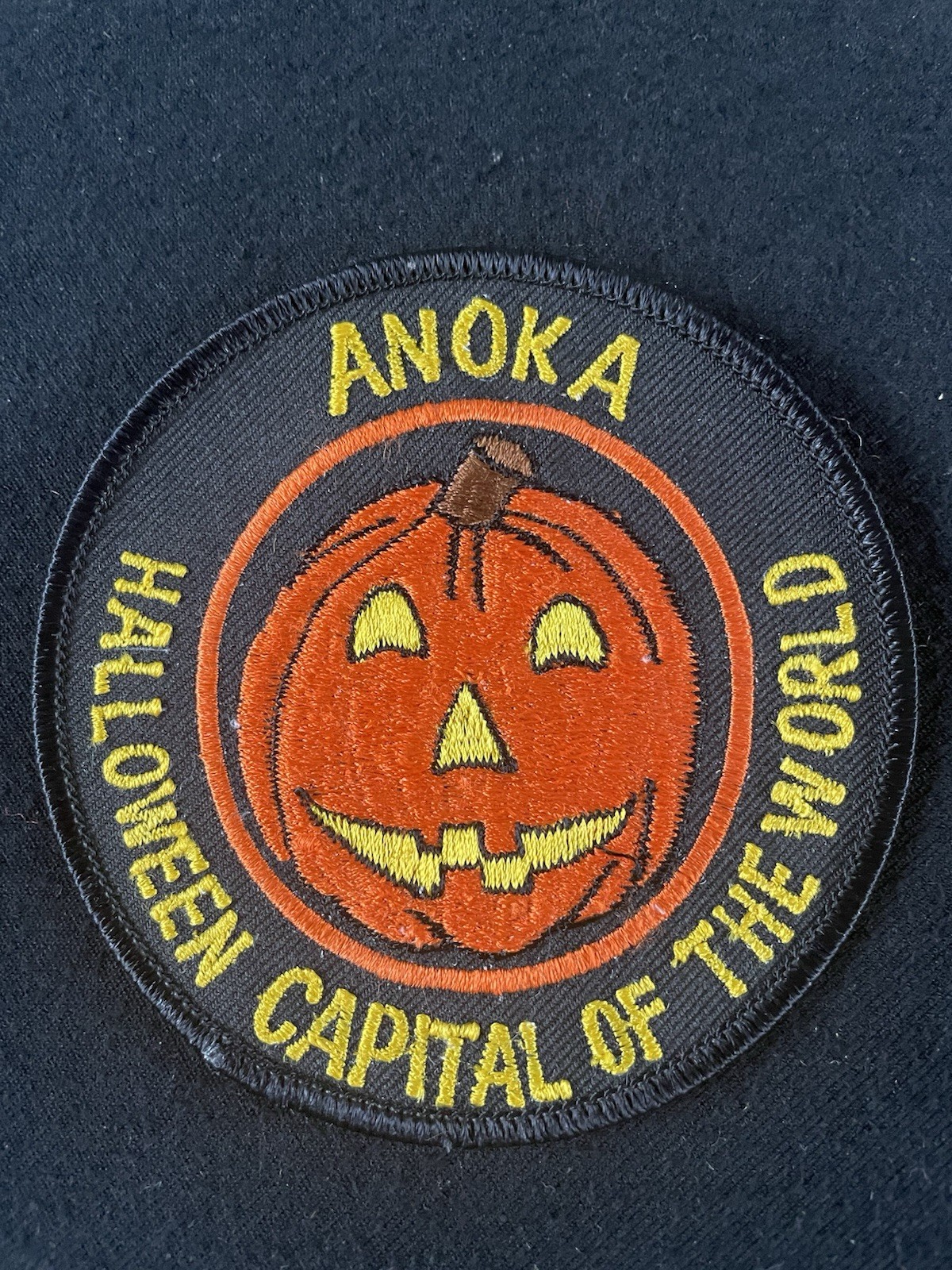 Anoka Minnesota Halloween Capital Of The World Vintage Embroidered Patch 4” Mint Anoka Minnesota Halloween Capital Of The World Vintage Embroidered Patch 4” Mint