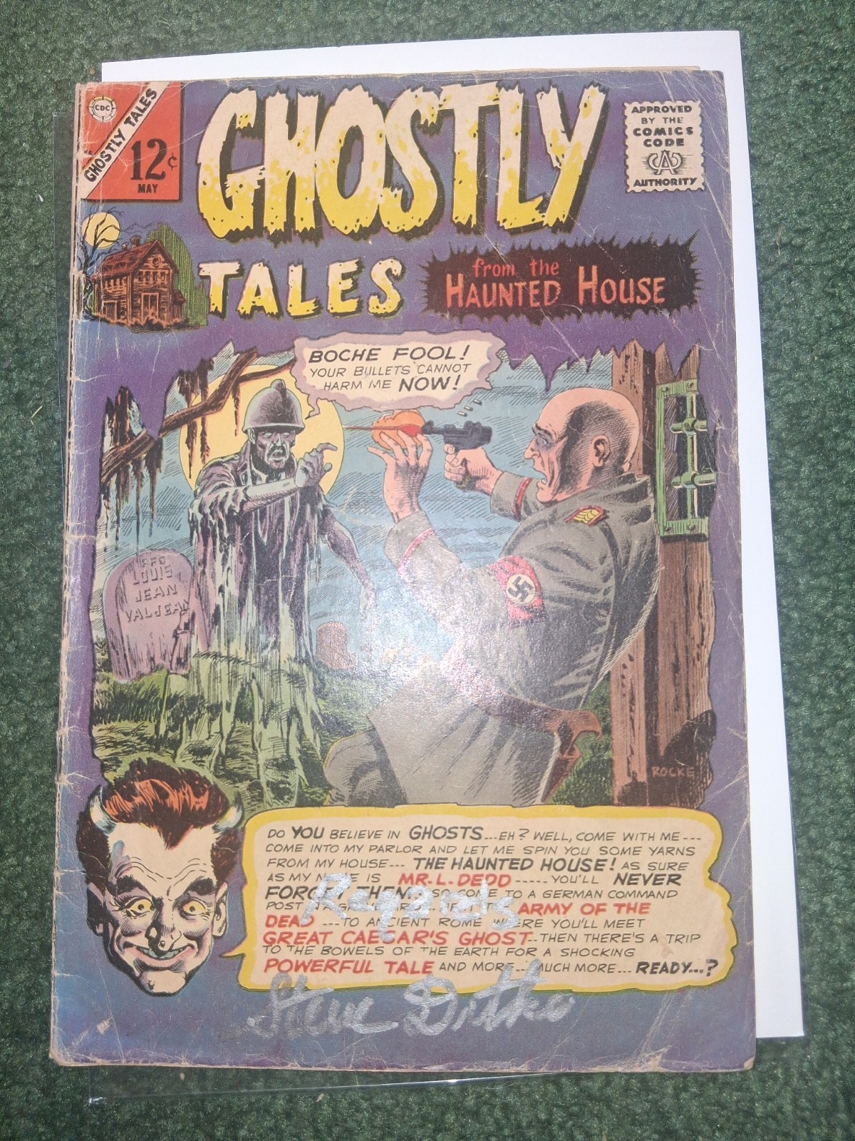 Ghostly Tales #55 1966 VG FIRST ISSUE CHARLTON HORROR STEVE DITKO SIGNED RARE Ghostly Tales #55 1966 VG FIRST ISSUE CHARLTON HORROR STEVE DITKO SIGNED RARE