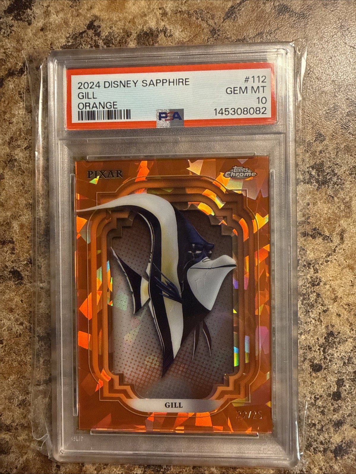 Gill 2024 Topps Chrome Sapphire Edition Disney #112 Orange /25