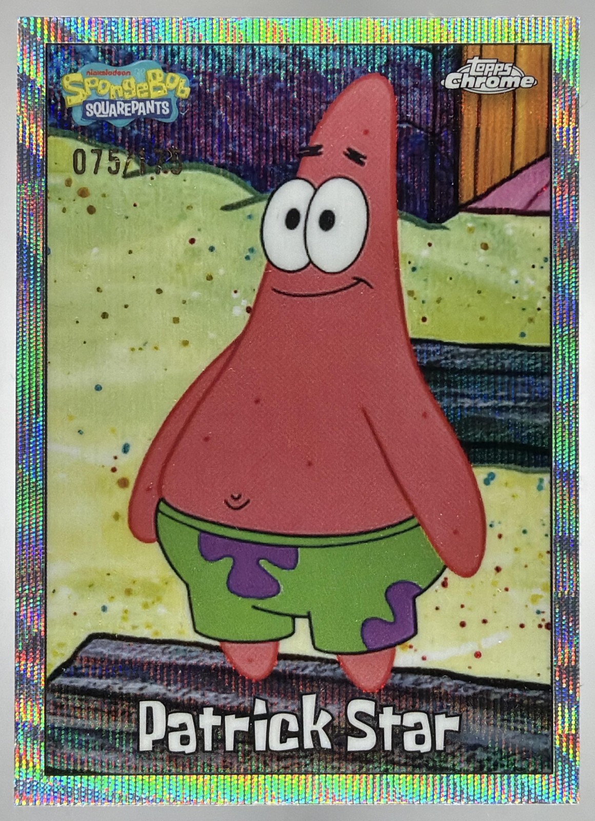 2025 Topps Chrome SpongeBob SquarePants Patrick Star Wave /175 #24