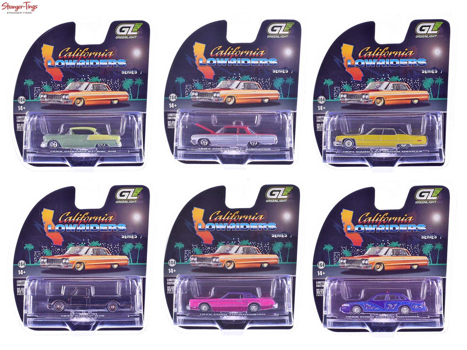 Greenlight 63080 1:64 California Lowriders Series 7 - 6 Car set Greenlight 63080 1:64 California Lowriders Series 7 - 6 Car set