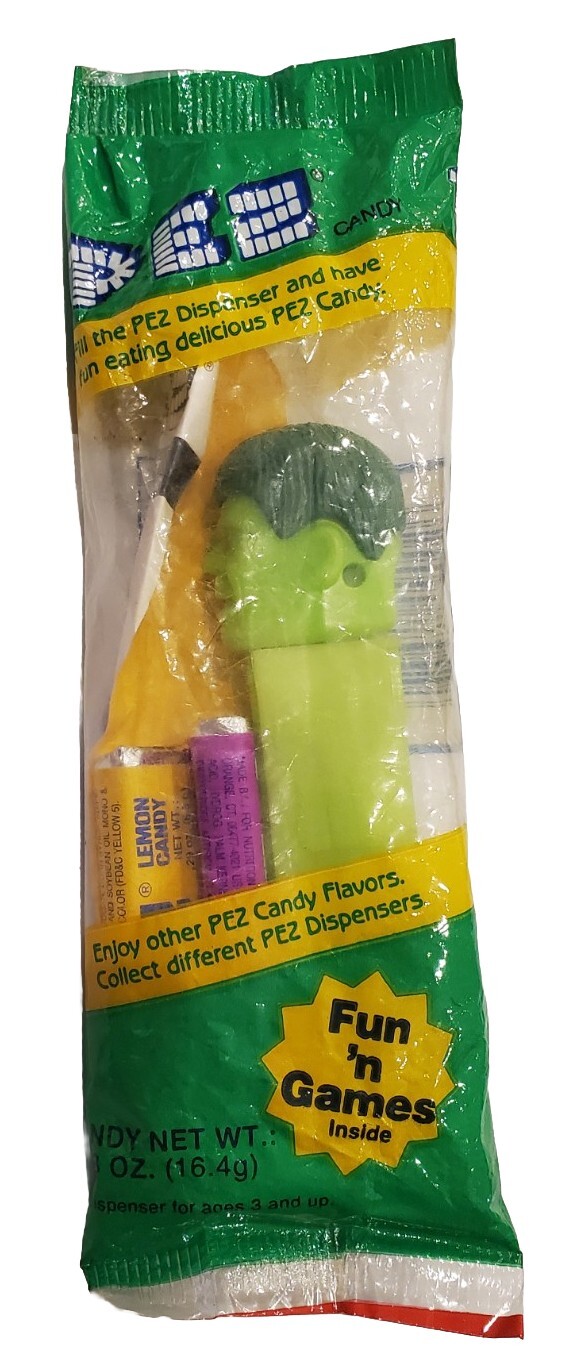 VTG 1989 Marvel Superheroes PEZ Dispenser - Incredible Hulk Green Package NEW VTG 1989 Marvel Superheroes PEZ Dispenser - Incredible Hulk Green Package NEW