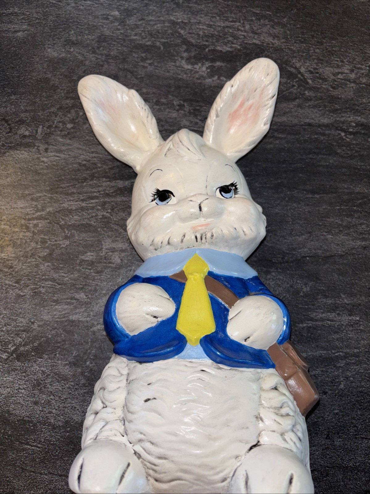 Vintage Ceramic 13” Bunny Rabbit Coin Bank - Alberta's Mold 1977 Hand Painted Vintage Ceramic 13” Bunny Rabbit Coin Bank - Alberta's Mold 1977 Hand Painted