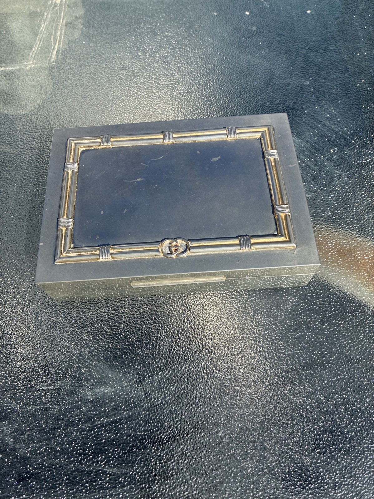 Gucci Silver Plated Cigarette/ Trinket Box, 1970. VGC Gucci Silver Plated Cigarette/ Trinket Box, 1970. VGC