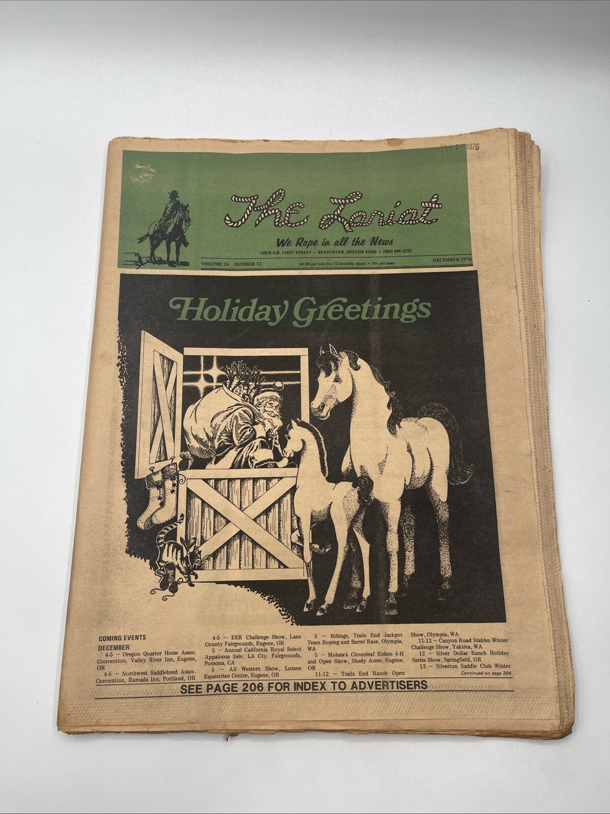 The Lariat Newspaper December 1976 / Holiday Issue Volume 26 Number 12 The Lariat Newspaper December 1976 / Holiday Issue Volume 26 Number 12