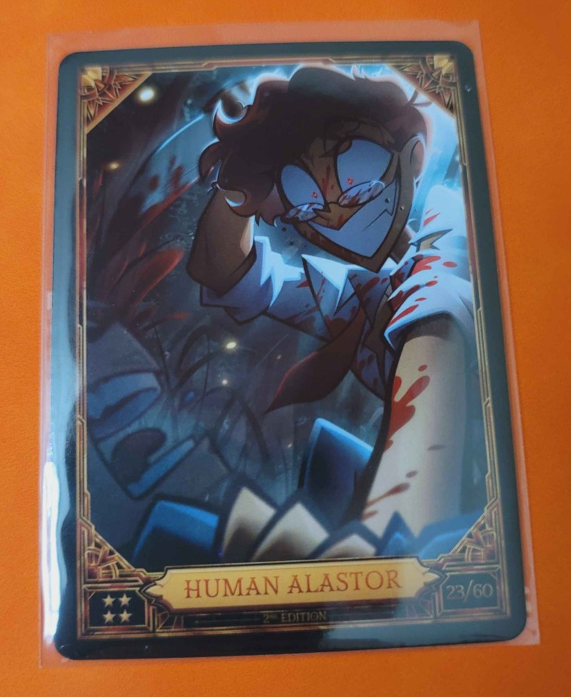 2nd Edition HUMAN ALASTOR 23/60 - ULTRA RARE Hazbin Hotel Season 2 Trading Card 2nd Edition HUMAN ALASTOR 23/60 - ULTRA RARE Hazbin Hotel Season 2 Trading Card