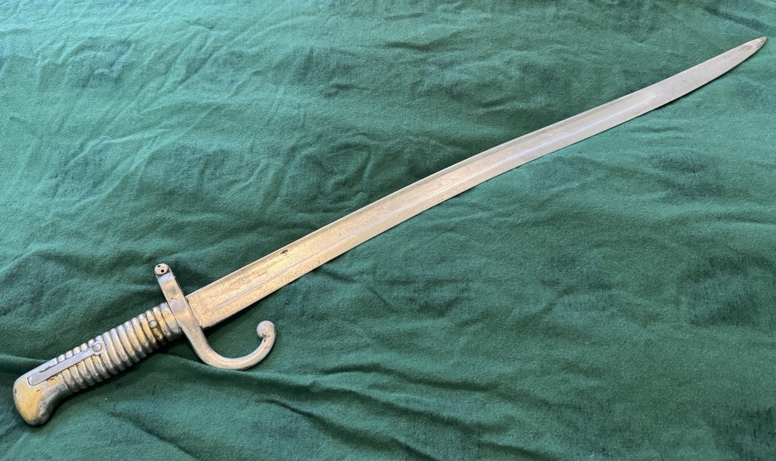 Original French M 1866 Chassepot Yataghan Sword Bayonet ( No Scabbard )