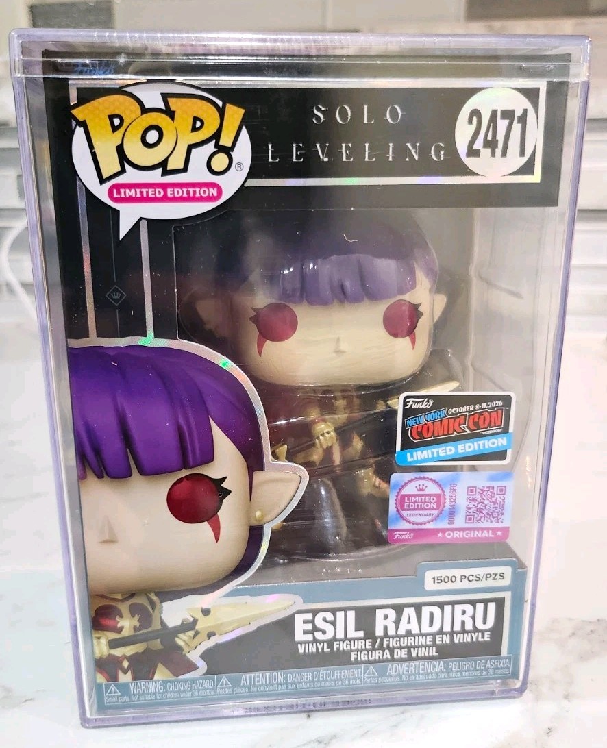 NYCC Funko Pop Solo Leveling Esil Radiru Limited Edition #2471 Vinyl /1500 NYCC Funko Pop Solo Leveling Esil Radiru Limited Edition #2471 Vinyl /1500
