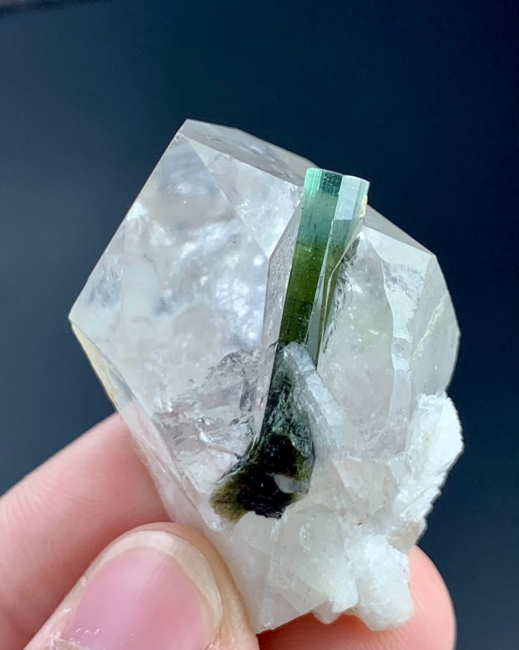 120 Carat Tourmaline Crystal Specimen From Afghanistan 120 Carat Tourmaline Crystal Specimen From Afghanistan