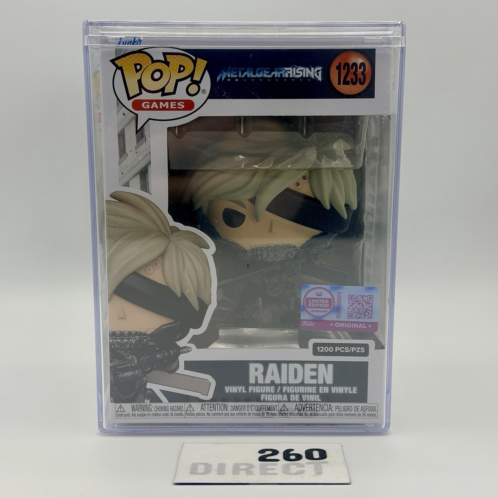 ⭐️SHIPS TODAY⭐️ Funko Pop Metal Gear Rising Raiden #1233 LE 1200 w/ Protector ⭐️SHIPS TODAY⭐️ Funko Pop Metal Gear Rising Raiden #1233 LE 1200 w/ Protector