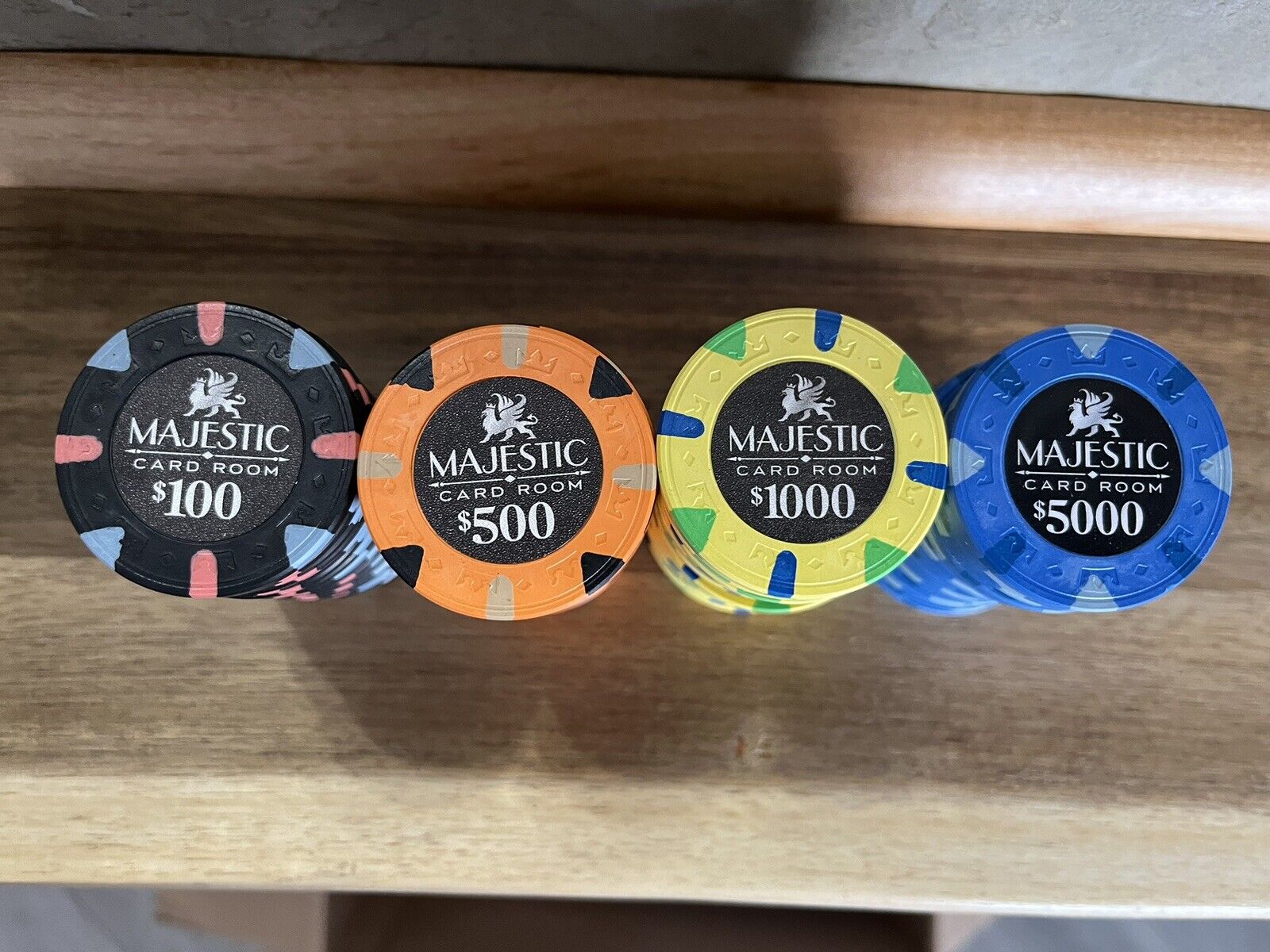 1000 Majestic Card Room Chips 11.5 gram(s)-No case