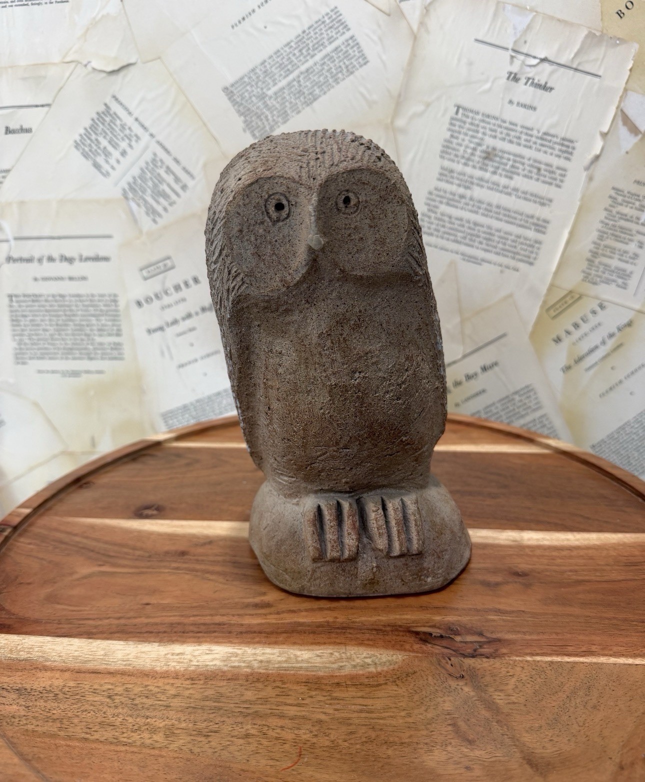 Vintage Mid Century Owl Sculpture John B. Flannagan Authorized Museum (MPI) MINT