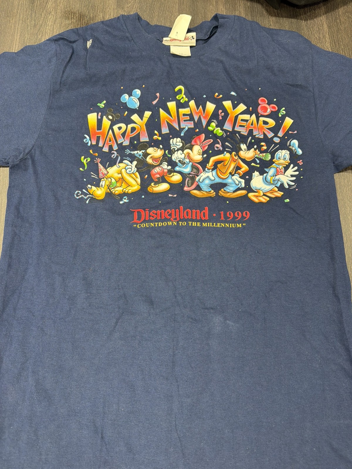 Vintage 1999 Disneyland Happy New Year Countdown to Millennium T-Shirt S/M NWT Vintage 1999 Disneyland Happy New Year Countdown to Millennium T-Shirt S/M NWT
