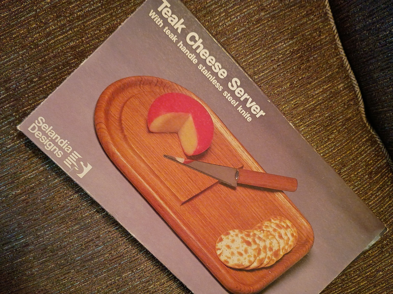 Vintage Selandia Designs Teak Cheese Server Set Mid-Century Modern NIB Unused Vintage Selandia Designs Teak Cheese Server Set Mid-Century Modern NIB Unused