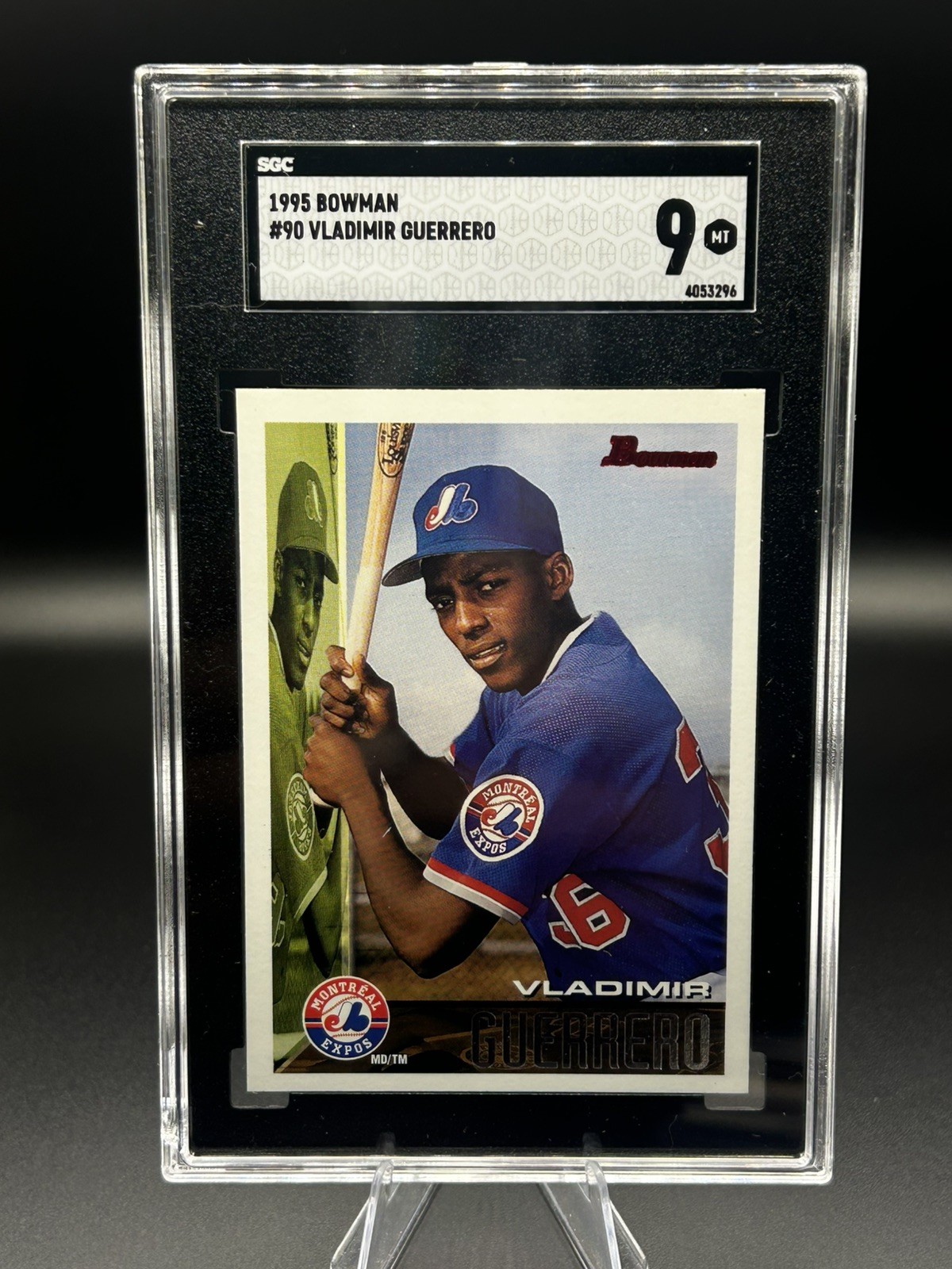 1995 BOWMAN #90 VLADIMIR GUERRERO SGC 9 1995 BOWMAN #90 VLADIMIR GUERRERO SGC 9