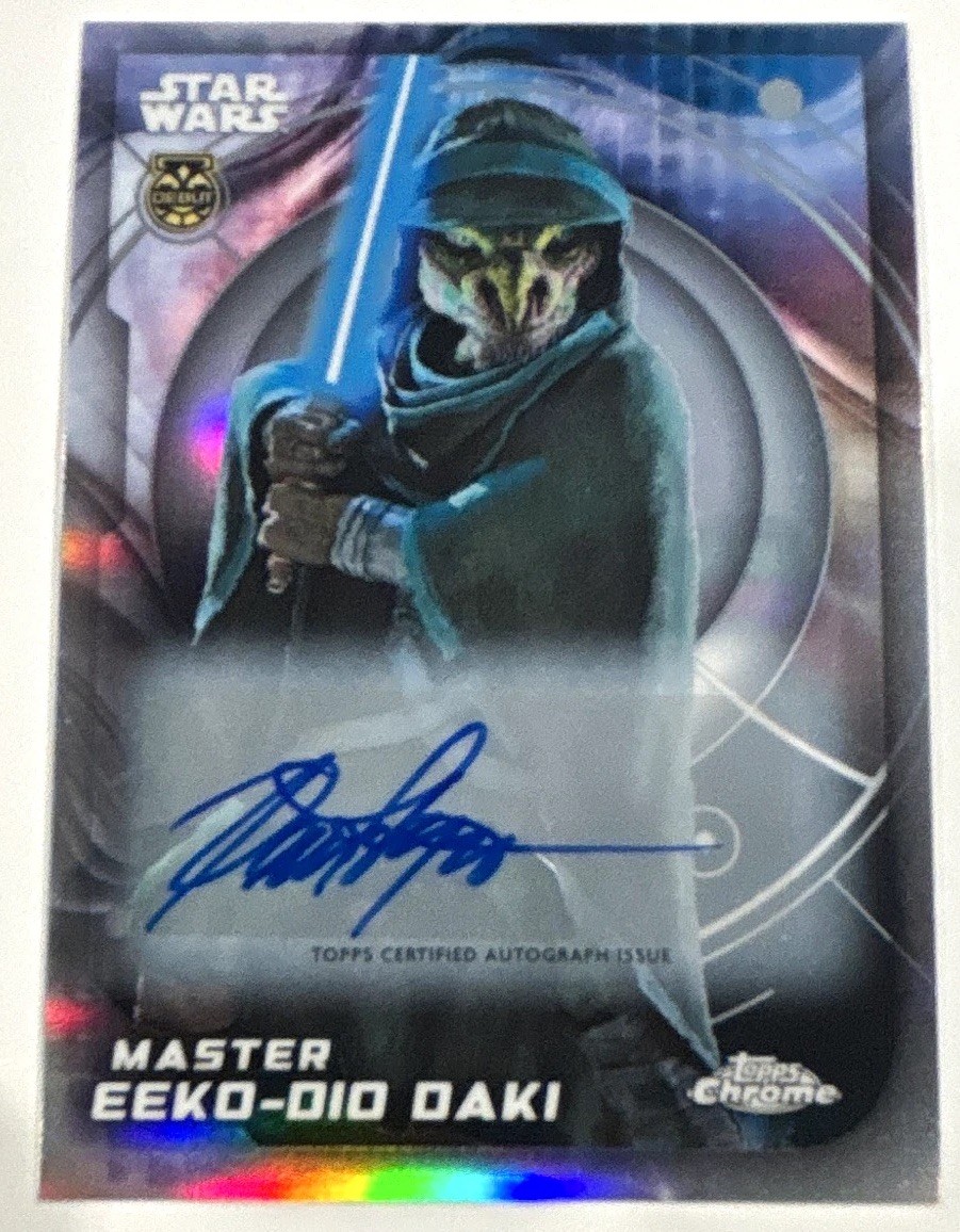 2026 Topps Chrome Star Wars Master Eeko-Oio Daki #141 Auto Dennis Haysbert
