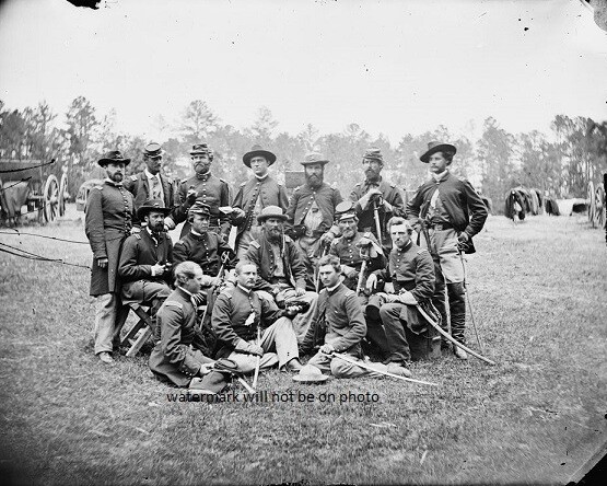Brigade Officers of the Horse Artillery 8"x 10" Civil War Photo Picture #4
