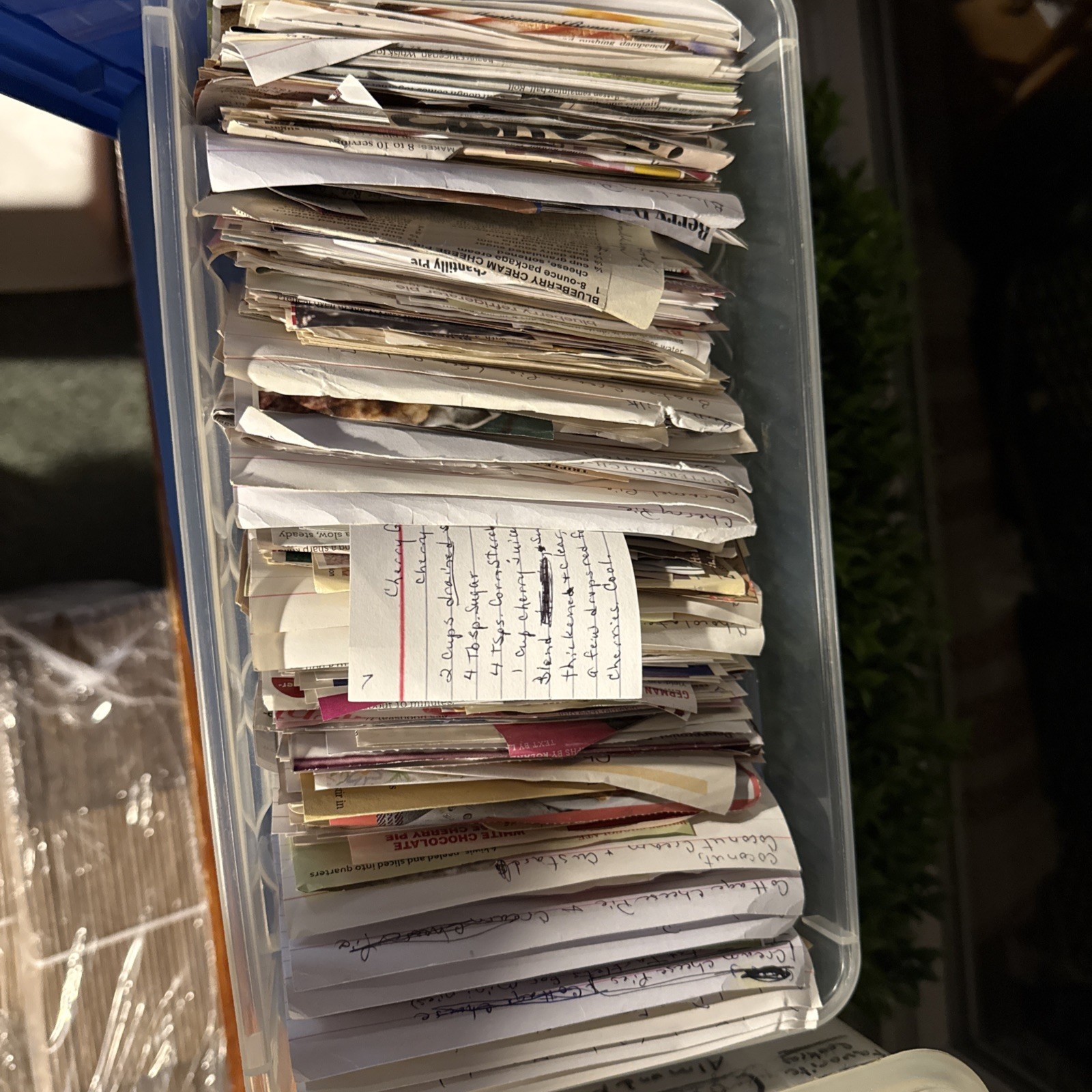 BIN of Vintage hand written Cooking Ephemera Lot Recipe and magazine Clippings BIN of Vintage hand written Cooking Ephemera Lot Recipe and magazine Clippings