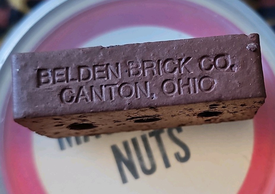 Miniature Belden Brick Salesman Sample Advertising Canton OHIO Antique Vintage Miniature Belden Brick Salesman Sample Advertising Canton OHIO Antique Vintage