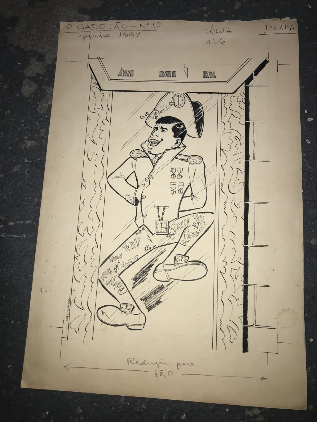 JERRY LEWIS SILVER AGE DC COMICS COVER PUBLISHED ORIGINAL ART WORK Year 1968 JERRY LEWIS SILVER AGE DC COMICS COVER PUBLISHED ORIGINAL ART WORK Year 1968